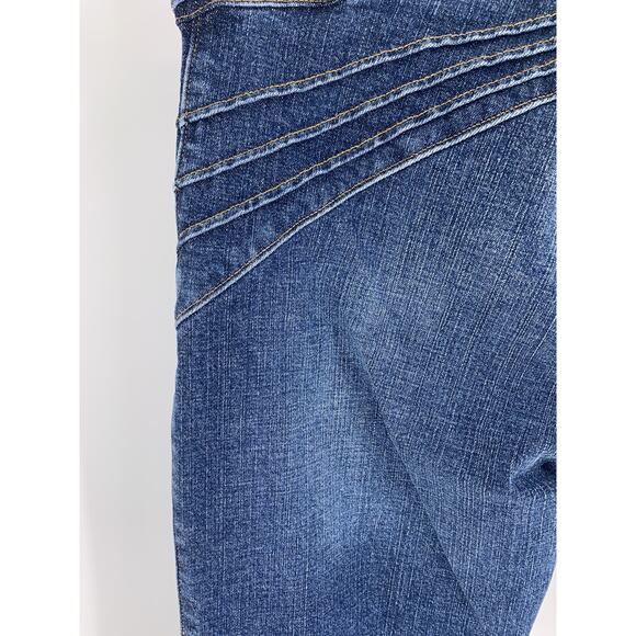 NWT Sky Clothing Flare Jeans Stretch Embroidery Low Rise 4 Hippie Festival 70s - Picture 6 of 10